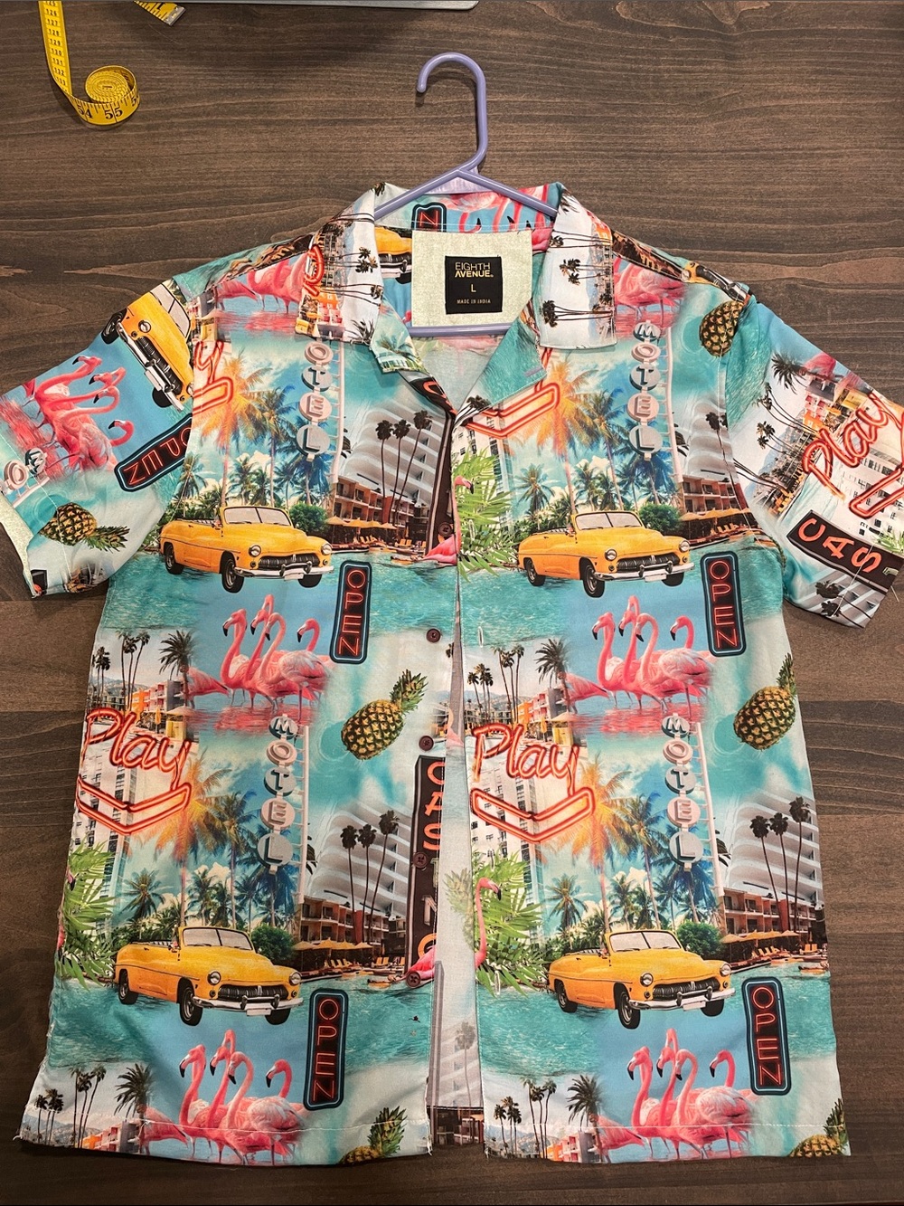Men's Retro design Hawaiian button up